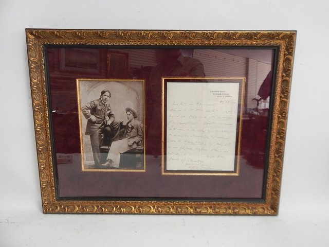 FIRST EARL ROBERTS AUTOGRAPH: FRAMED WITH PICTURE