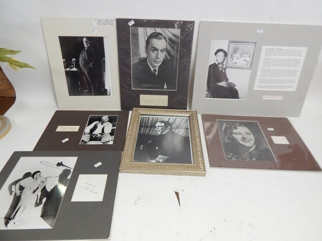 AUTOGRAPHS AND PHOTOS: JOEL GRAY, KATE SWIETH, CHARLES BOYER, GRANDMA MOSES, WILLIAM TAFT