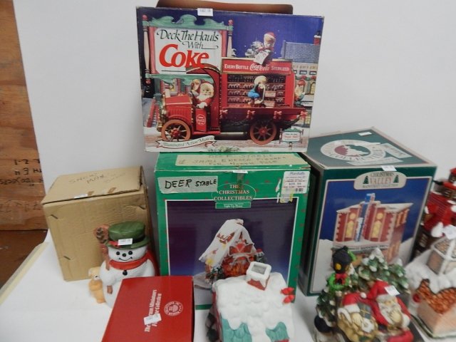 CHRISTMAS VILLAGE AND TREES: MAIN STREET COLLECTION, MUSEUM MINIATURES.