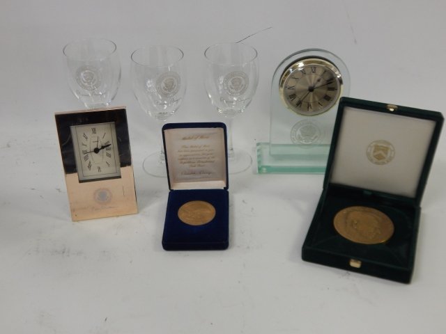 REAGAN/CARTER CLOCKS, GLASSES, COLLECTIBLES: COLLECTIBLES.