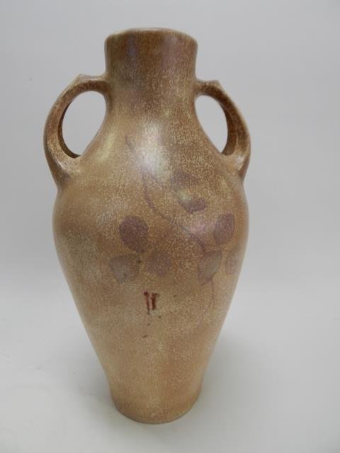 TEPLITZ STELLMACHER VASE: CONDITION IS GOOD. 17" TALL.