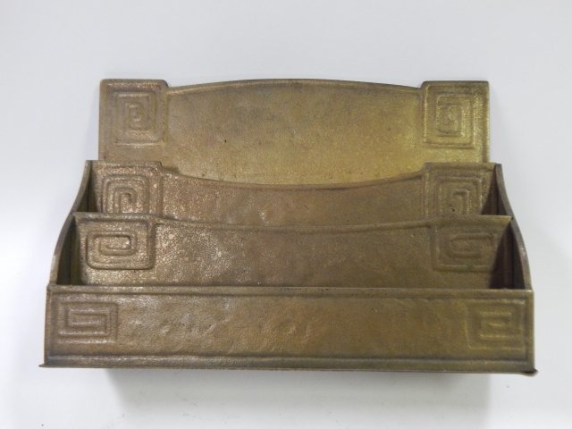 TIFFANY STUDIOS BRONZE LETTER HOLDER: #1116