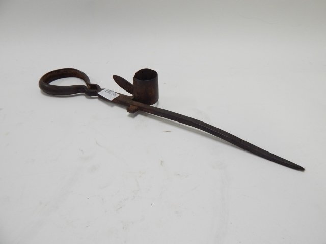 EARLY LOG CABIN CANDLE HOLDER (1 of 2)