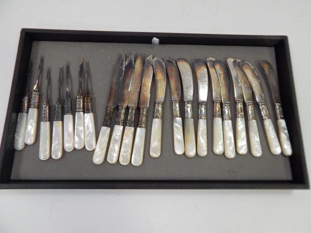 PEARL HANDLED STERLING FLATWARE (1 of 1)