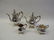 BAROQUE WALLICE SILVER PLATE TEA SET.