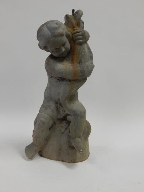 LEAD CHERUB FOUNTAIN (1 of 3)