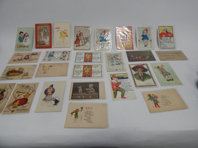 LARGE LOT OF POST CARDS: MIXTURE OF GREETINGS.