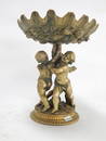 BRONZE CHERUB CENTER BOWL