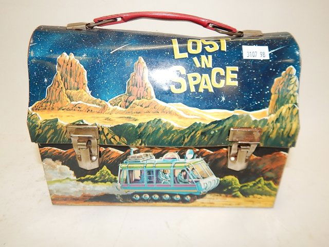 LOST IN SPACE LUNCH BOX: SCRATCHES AND DENTS.