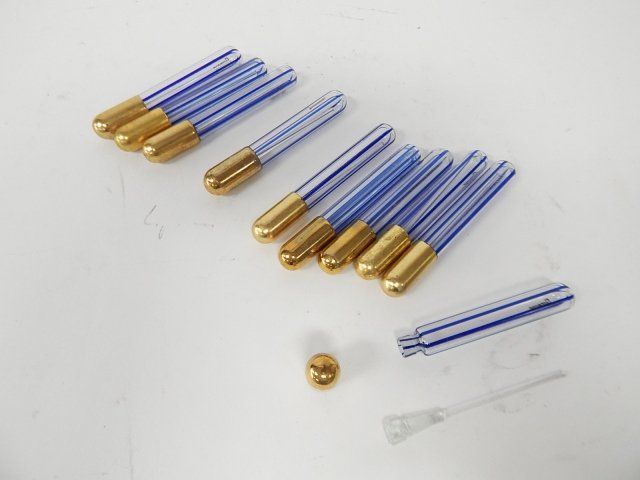 TEN GLASS PERFUME BOTTLES (1 of 1)