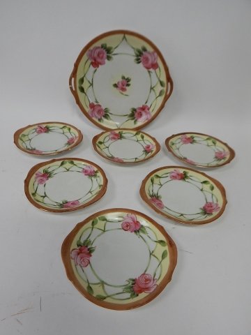 HAND PAINTED NIPPON DESSERT TRAY SET (1 of 3)