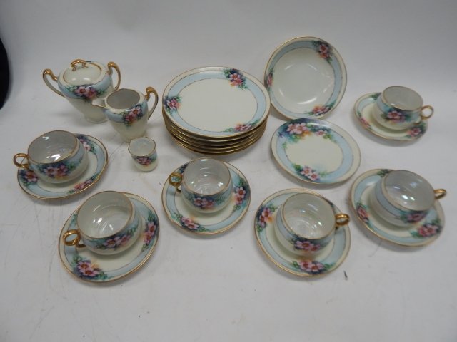 23 PC. HANDPAINTED BAVARIAN COFFEE/DESSERT SET (1 of 6)