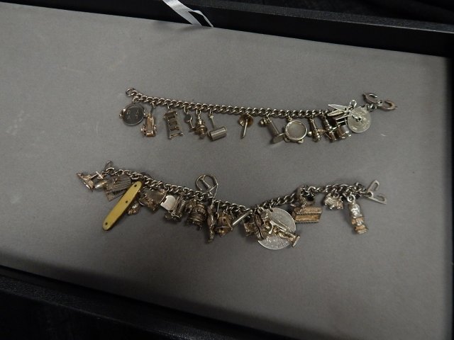 VINTAGE COSTUME CHARM BRACELETS (1 of 5)