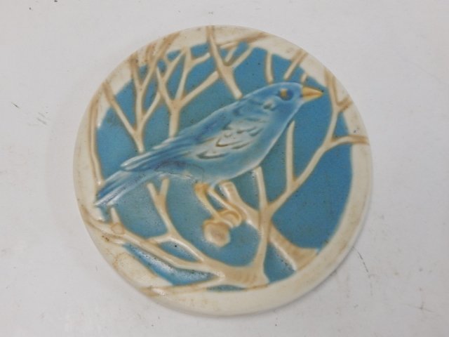 ROOKWOOD BLUEBIRD TRIVET: 6" ROUND