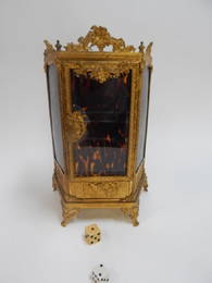 FRENCH BRONZE CURIO CABINET