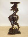 WINGED GRIFFIN CARVED PEDISTAL