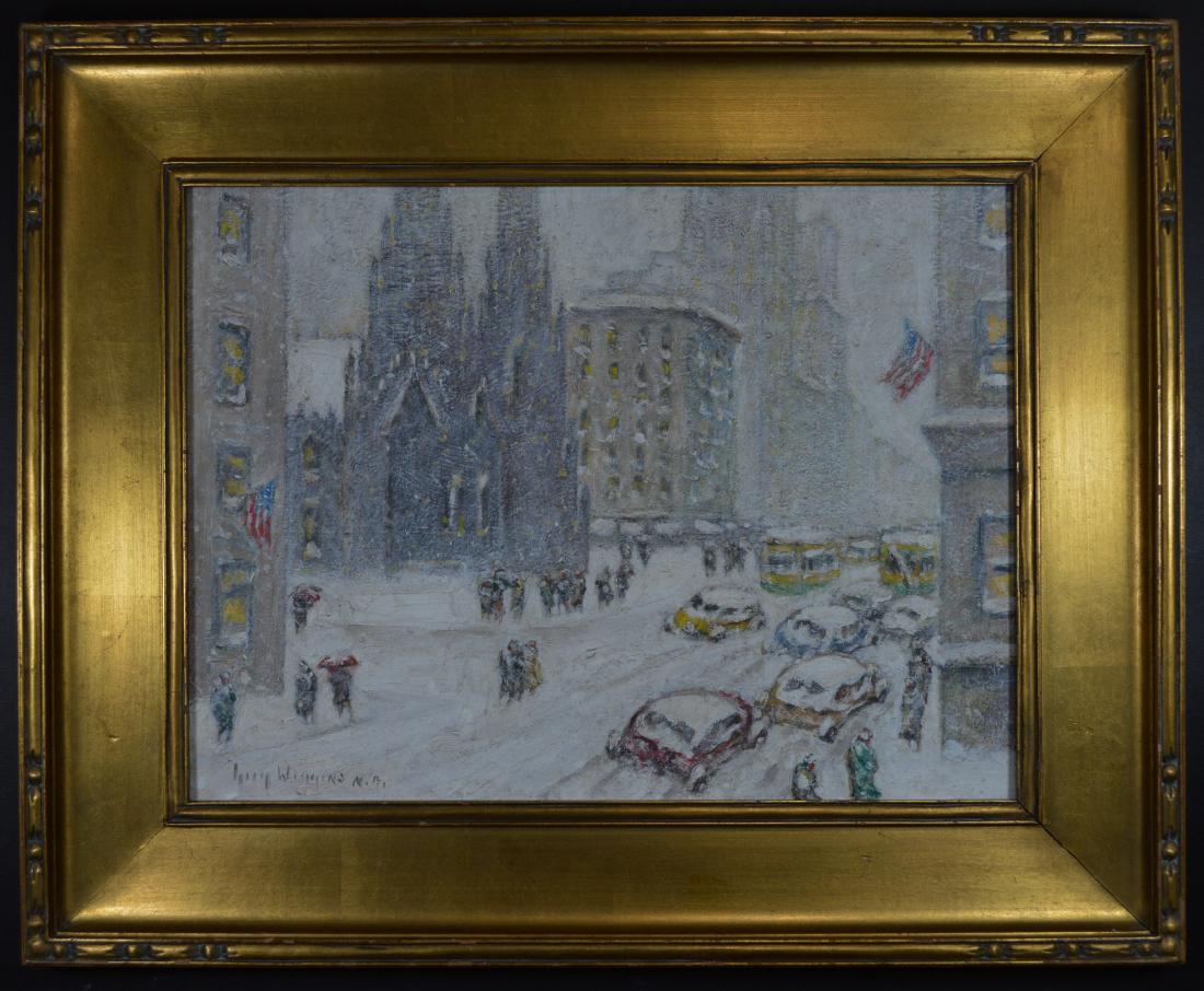 OIL ON CANVASBOARD GUY WIGGINS (ATTR) (1 of 5)