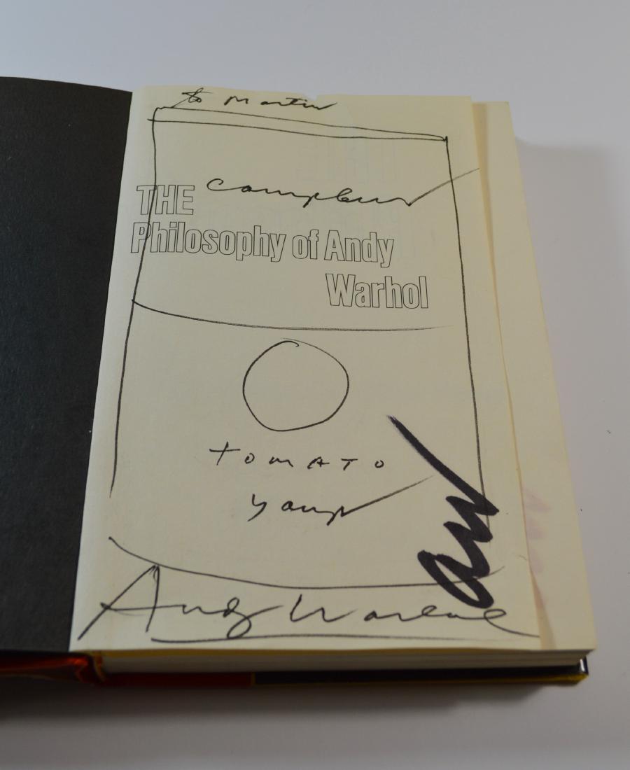 THE PHILOSOPHY OF ANDY WARHOL 1975 WITH DRAWING (1 of 6)