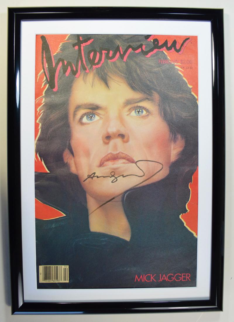 ANDY WARHOL INTERVIEW MAGAZINE -  MICK JAGGER 1985 (1 of 2)
