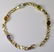 BRACELET, 14 KT GOLD W/ STONES