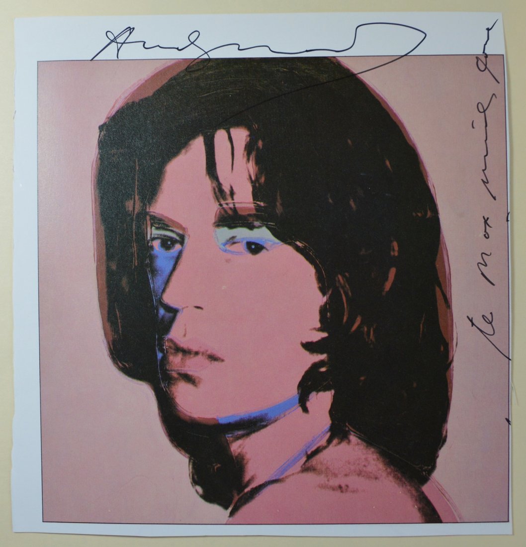 ANDY WARHOL VINTAGE PRINT "MICK JAGGER" (1 of 1)