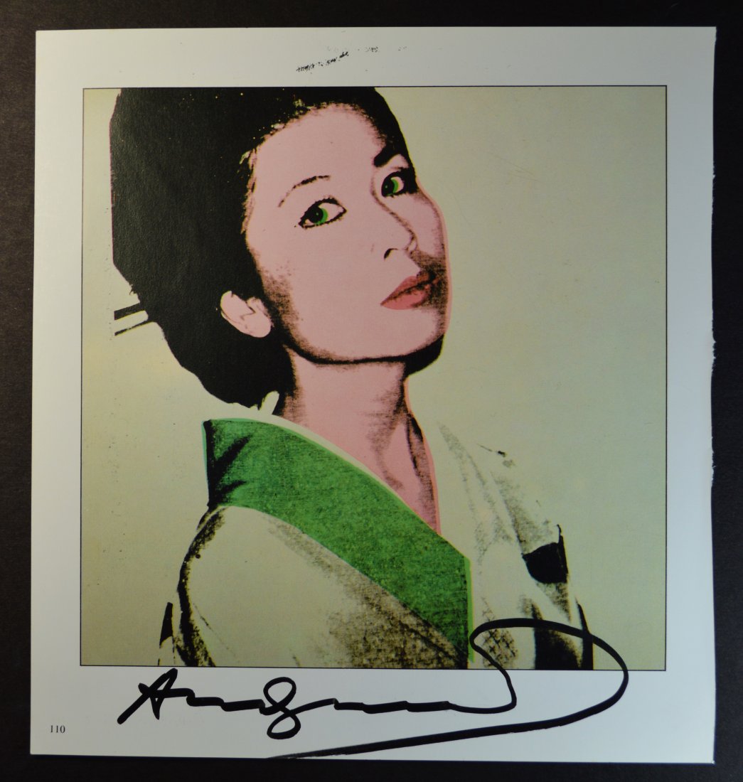 ANDY WARHOL SIGNED VINTAGE PRINT "KIMIKO": ANDY WARHOL SIGNED VINTAGE PRINT "KIMIKO"