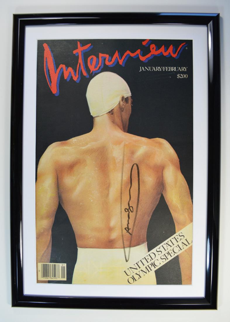 ANDY WARHOL INTERVIEW MAGAZINE SIGNED "OLYMPIC EDITION" (1 of 2)