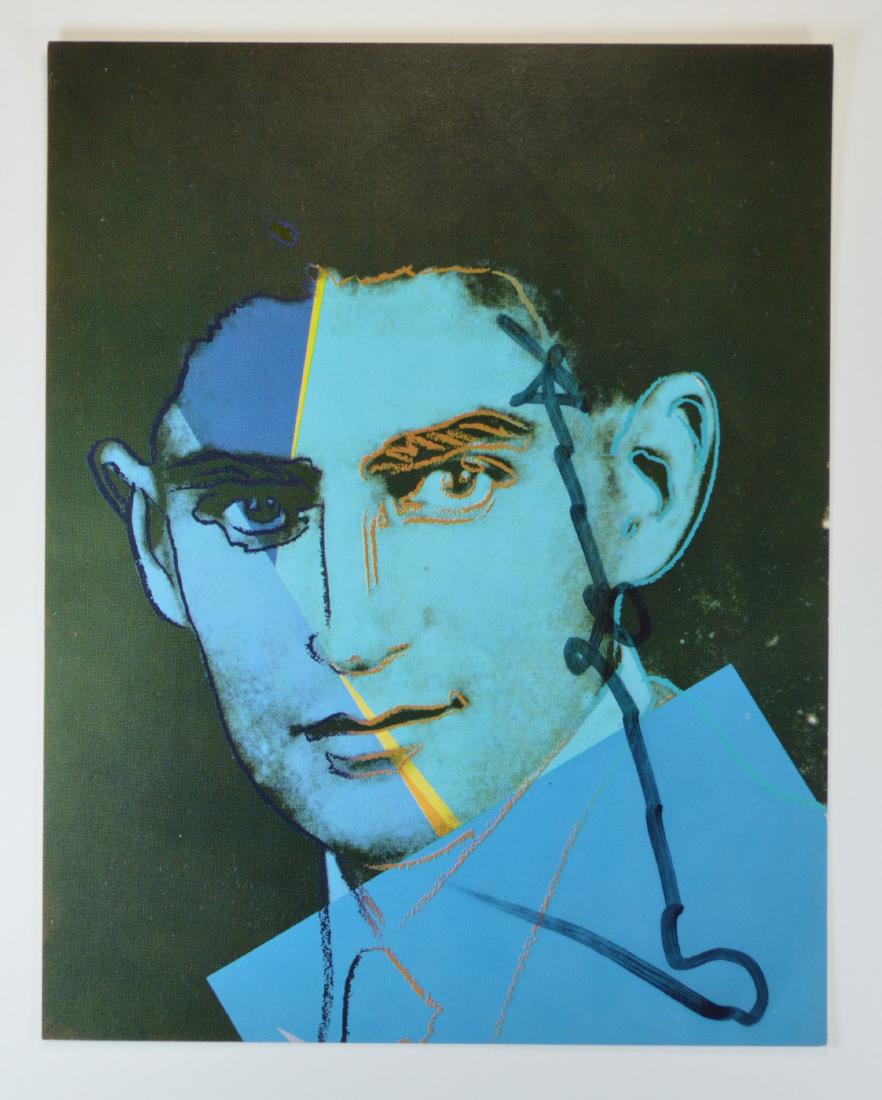 ANDY WARHOL SIGNED INVITATION FROM JEWS OF THE 20TH C (1 of 3)