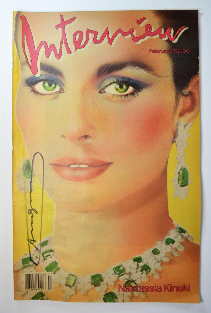 ANDY WARHOL INTERVIEW MAGAZINE SIGNED "NASTASSIA (1 of 1)