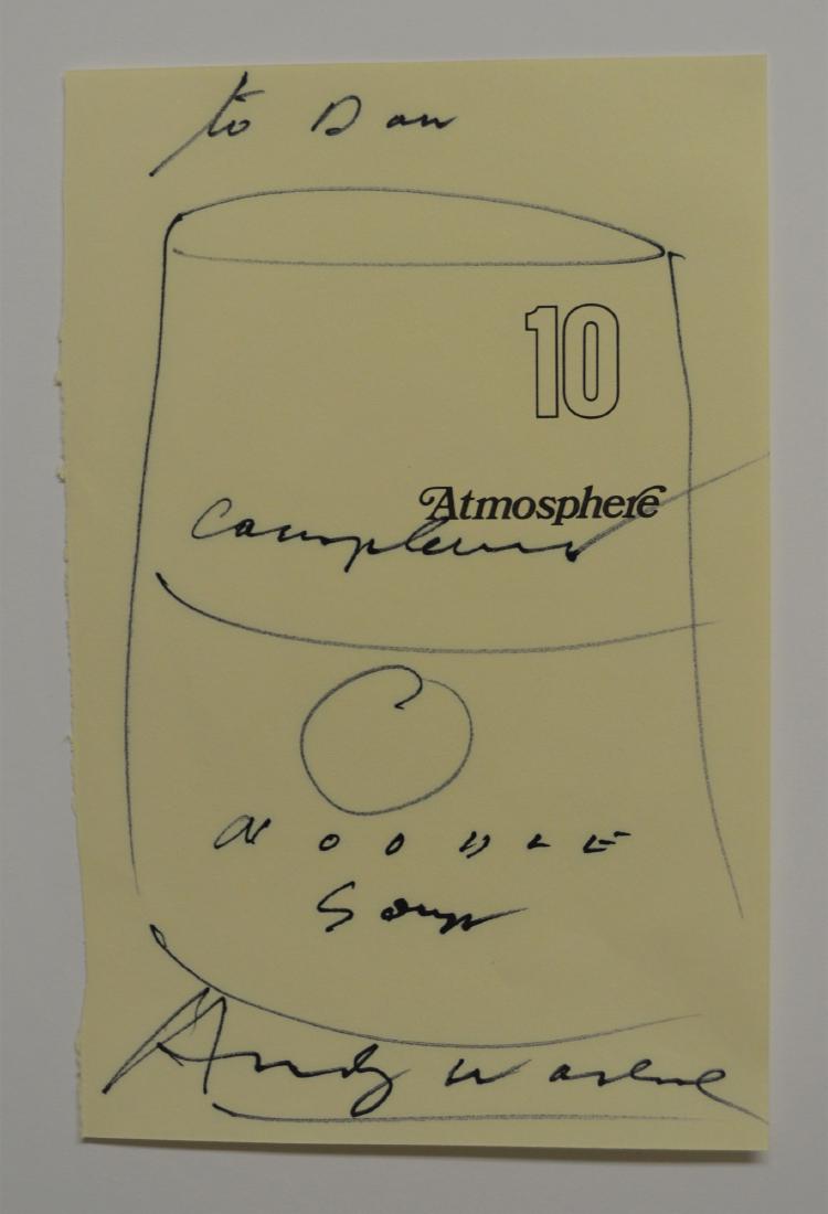 ANDY WARHOL VINTAGE SOUP CAN DRAWING (1 of 1)