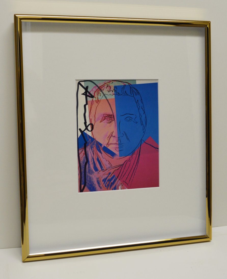 ANDY WARHOL SIGNED INVITATION FROM JEWS OF THE 20TH C (1 of 4)