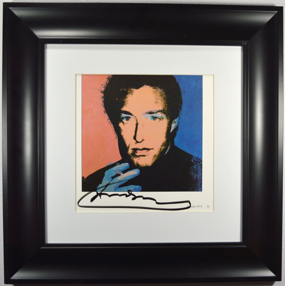 AFTER ANDY WARHOL, SIGNED LITHOGRAPH: Halston, a vintage litho print, 8 x 8 inches, matted only
