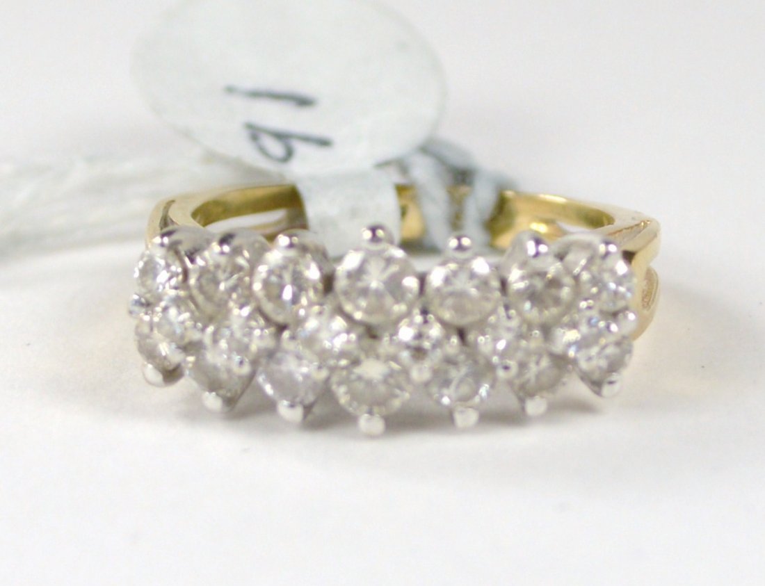 RING 14 KT GOLD WITH DIAMONDS