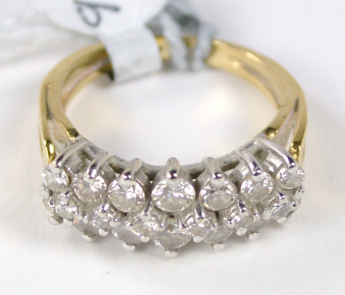 RING 14 KT GOLD WITH DIAMONDS - 2