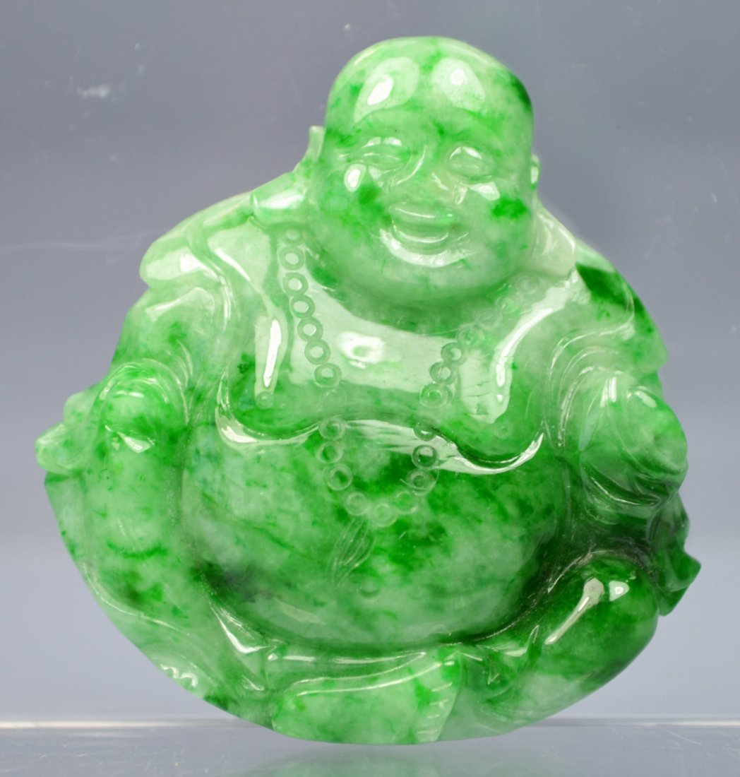 CHINESE GRADE A TOP JADE BUDDHA AMULET PENDANT (1 of 5)