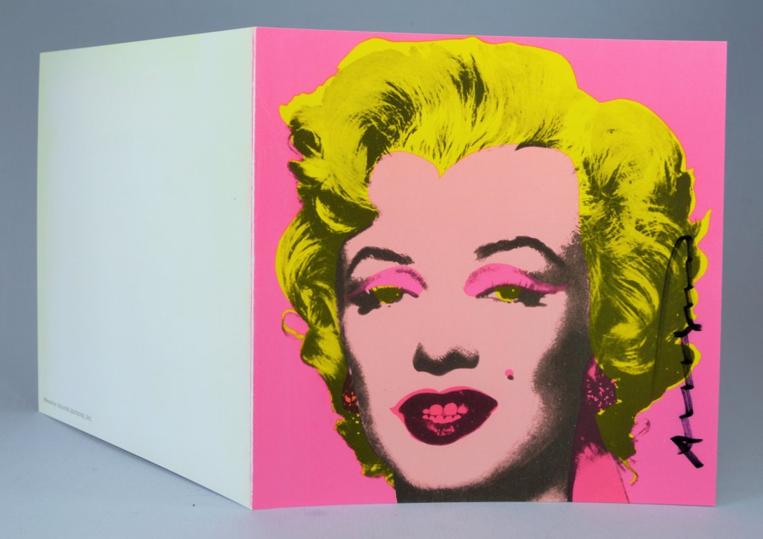 ANDY WARHOL CASTELLI INVITATION PINK MARILYN 1981 (1 of 3)