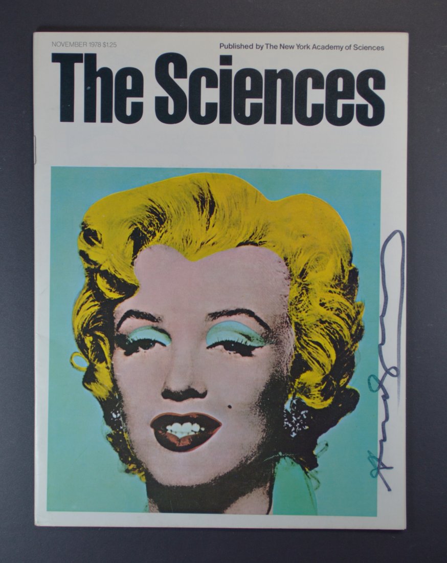 ANDY WARHOL SGD SCIENCES MAGAZINE W/ BLUE MARILYN 1978 (1 of 2)