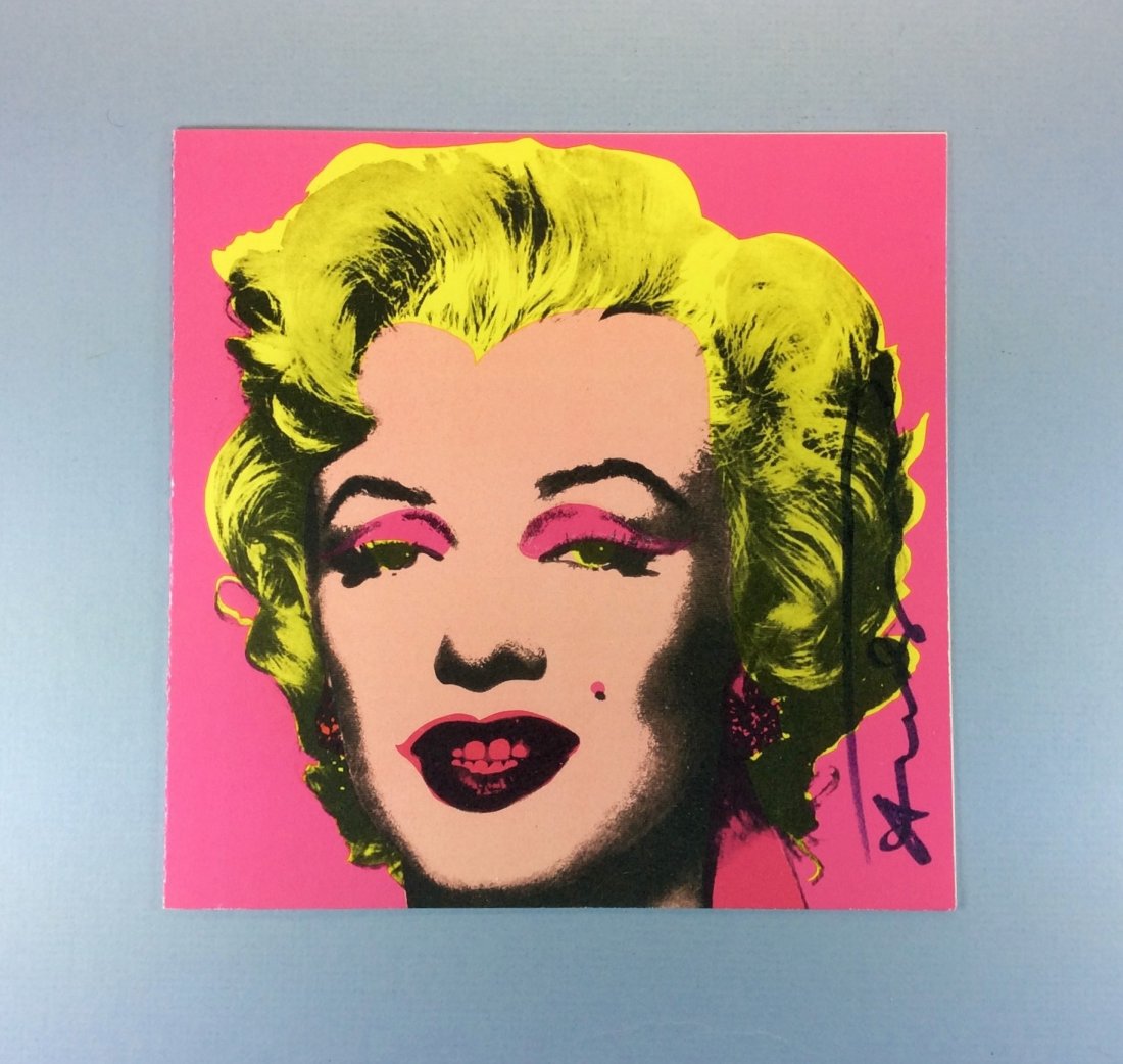 ANDY WARHOL CASTELLI INVITATION PINK MARILYN 1981 (1 of 7)