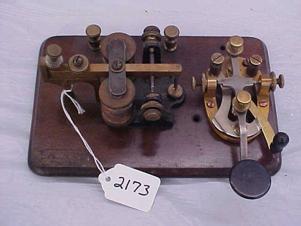 J.H. Bunnell Telegraph Key & Receiver: J.H. Bunnell Telegraph Key & Receiver