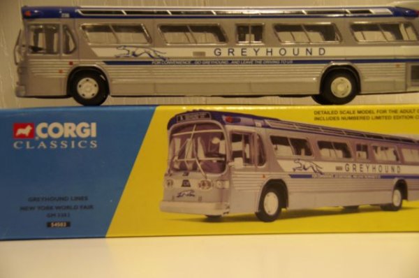 54503: Corgi new york worlds fair greyhound bus