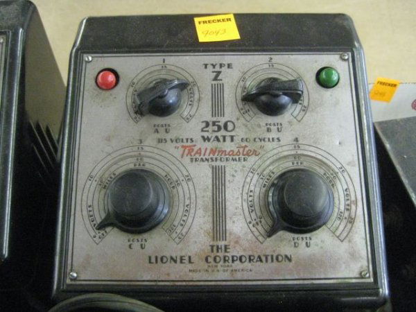 type Z 250 watt lionel transformer