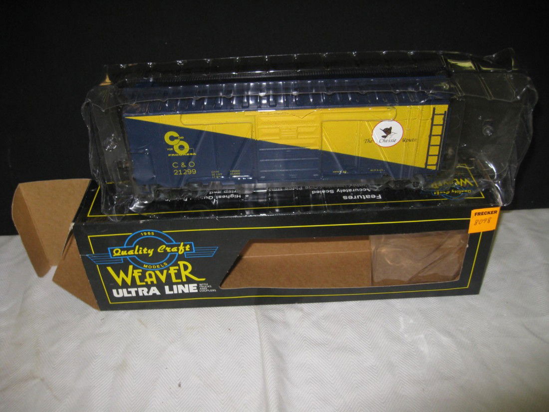 Weaver 40' Box Car: Weaver Ultra Line Chesapeake and Ohio Series 2 PS-1 40' Box Car #21299