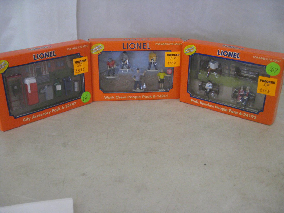Lionel: Park Benches People Pack, City Accessory Park, Work Crew People