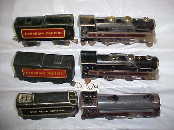 4 Marx Locomotives & Tenders