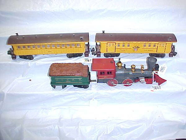 General 1862 Lionel 027 gauge pass set: General 1862 Lionel 027 gauge pass set, good condition