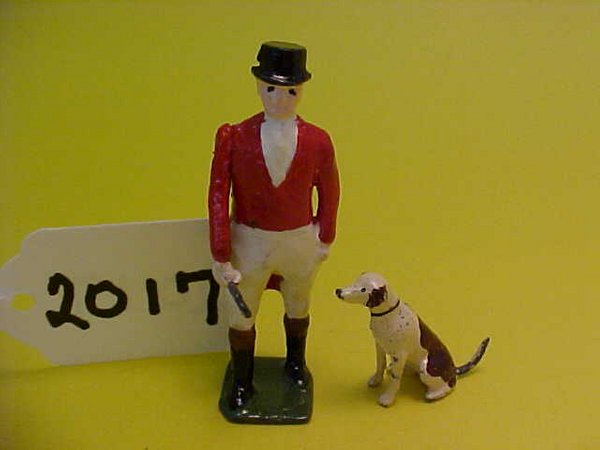 Britains the meet huntsman with hound