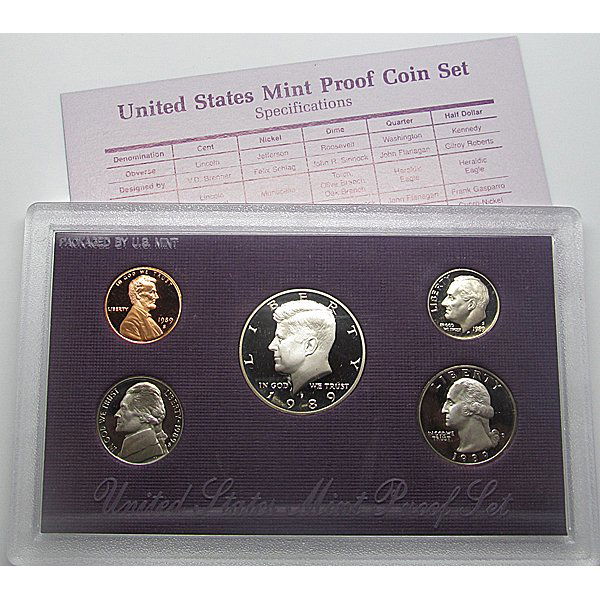 1989-S United States Proof Mint Set: 1989-S United States Proof Mint Set