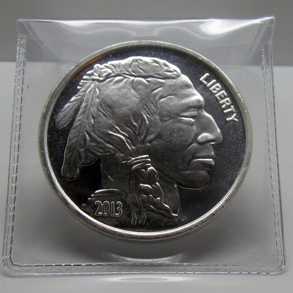 1 Oz Buffalo Design .999 Fine Silver Round: 1 Oz Buffalo Design .999 Fine Silver Round. Product Specifications: Contains: 1 oz of .999 Fine Silver. Country of Manufacture: United States of America. Obverse: Classic James Earle Fraser Native Ame