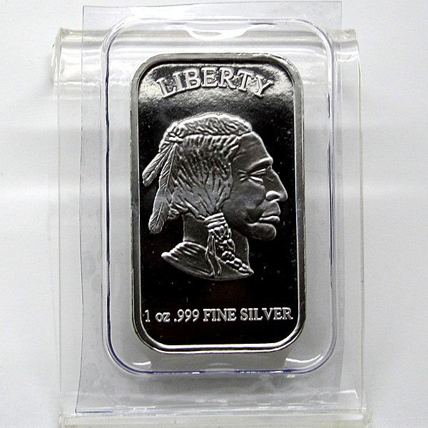 1 Oz Buffalo Design .999 Fine Silver Bar: 1 Oz Buffalo Design .999 Fine Silver Bar. Product Specifications: Contains: 1 oz of .999 Fine Silver. Country of Manufacture: United States of America. Obverse: Classic James Earle Fraser Native Ameri