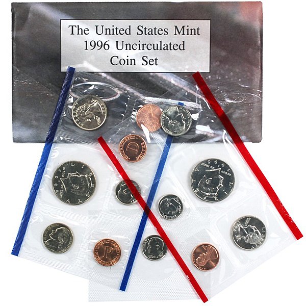 1996-P,-D US Complete Mint Set with W dime: 1996-P,-D US Complete Mint Set with W dime